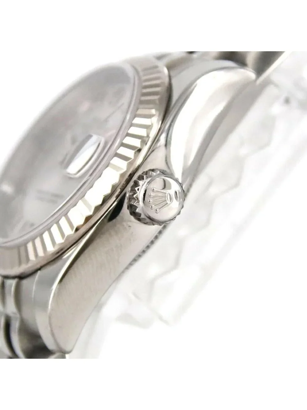 Rolex Datejust Stainless Steel White Gold Automatic Watch
